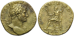 Adriano (117-138), Sesterzio, Roma, 119 ... 