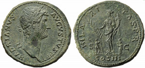 Adriano (117-138), Sesterzio, Roma, 128-132 ... 