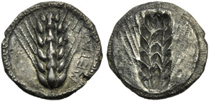 Lucania, Metapontion, Stater, c. 510-470 BC; ... 