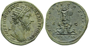 Marcus Aurelius (161-180), Dupondius, Rome, ... 