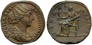 Lucilla (Marco Aurelio, 161-180), Sesterzio, ... 