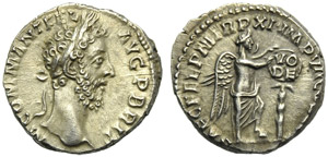 Commodus (177-192), Denarius, Rome, AD 186 ; ... 