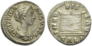 Crispina (Commodus, 177-192), Denarius, ... 