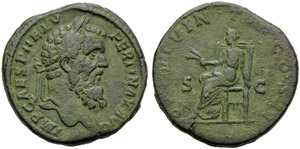 Pertinax (193), Sestertius, Rome, 1 January ... 