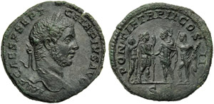 Geta (209-211), Sesterzio, Roma, 210 d.C.; ... 