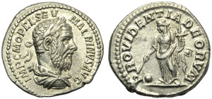 Macrino (217-218), Denario, Roma, c. 217-218 ... 