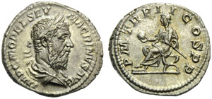 Macrino (217-218), Denario, Roma, Dicembre ... 