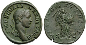 Severo Alessandro (222-235), Sesterzio, ... 