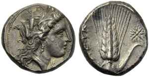 Lucania, Metapontion, Stater, c. 330-290 BC; ... 