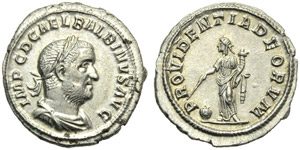 Balbino (238), Denario, Roma, c. Aprile - ... 