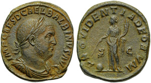 Balbinus (238), Sestertius, Rome, April - ... 