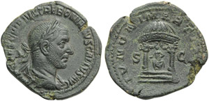 Treboniano Gallo (251-253), Sesterzio, Roma, ... 