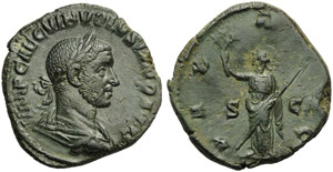 Volusian (251-253), Sestertius, Rome, AD ... 
