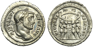 Diocletian (284-305), Argenteus, Rome, c. AD ... 