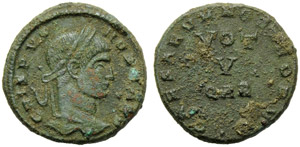 Crispo Cesare (317-326), Nummus, Arles, 321 ... 