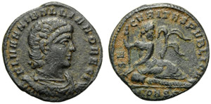 Annibaliano (335-337), Follis, ... 
