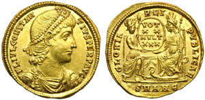 Costanzo II (337-361), Solido, Antiochia, ... 