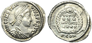 Costanzo II (337-361), Siliqua, Arles, ... 