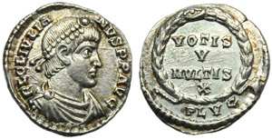 Giuliano II (360-363), Siliqua ridotta, ... 
