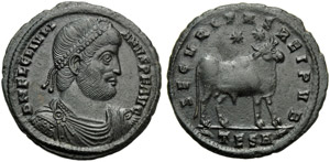 Julian II (360-363), Nummus, Thessalonica, ... 