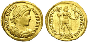 Valentiniano I (364-375), Solido, Nicomedia, ... 