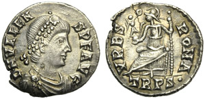 Valente (364-378), Siliqua, Treviri, 367-375 ... 