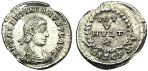 Valentiniano II (375-392), Siliqua, Siscia, ... 