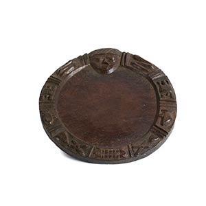 A WOODEN DIVINATION TRAY, ‘OPON ... 