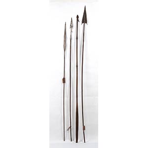 FOUR IRON AND WOOD SPEARS175 cm the ... 