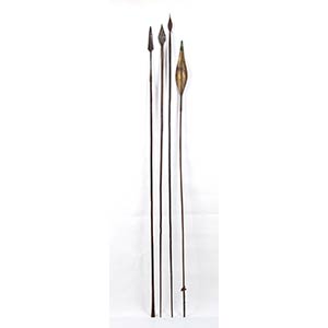 FOUR IRON AND WOOD SPEARS150 cm the ... 