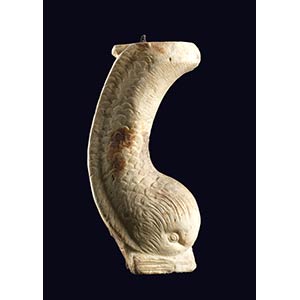 Marble dolphin 16th -17th century; height cm ... 