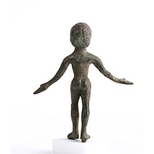 Etruscan bronze votive devotee  ... 