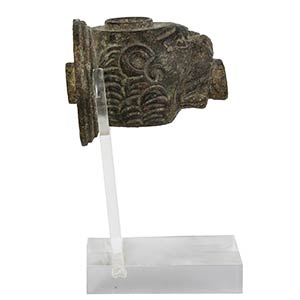 Roman bronze tap in form of a lion head 1st ... 