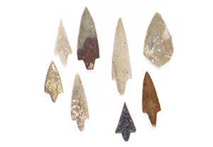 Collection of Neolithic arrowheads 6th – ... 