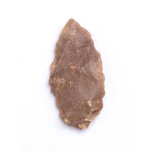 Flint almond-shaped arrowhead ... 
