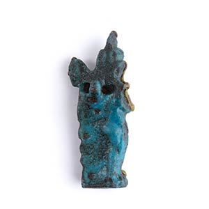 Roman blue glass pendant in the ... 