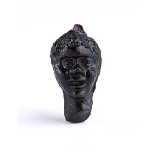 Roman glass blackmoor head pendant 1st ... 