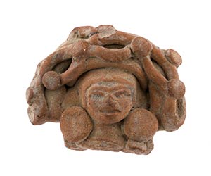Terracotta goddess head  Salvador, Maya ... 