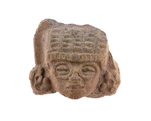 Terracotta Tatloc head  Mexico, Aztec ... 