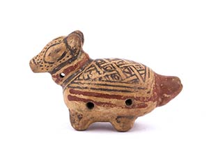 Terracotta dog-shaped ocarina  ... 