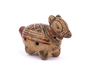 Terracotta dog-shaped ocarina  ... 