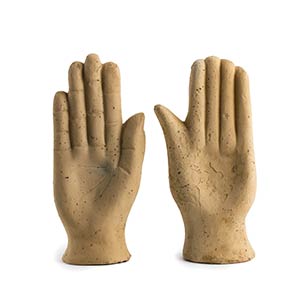 Couple of Roman terracotta votive hands 3rd ... 