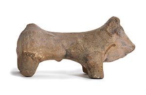 Terracotta votive bull Magna Graecia, 3rd - ... 