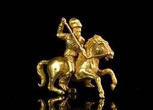 Gold Scythian knight figure Mid 4th century ... 