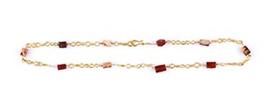 Roman gold and carnelian necklace 2nd - 3rd ... 