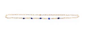Roman gold and glass paste necklace 2nd - ... 