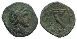 Bruttium, Vibo Valentia, c. 193-150 BC. Æ ... 
