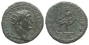 Trajan (98-117). Æ Dupondius (28mm, 11.47g, ... 