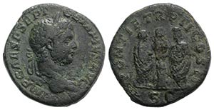 Geta (Caesar, 198-209) Æ Sestertius (32mm, ... 