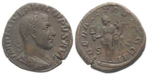 Philip I (244-249). Æ Sestertius (30mm, ... 